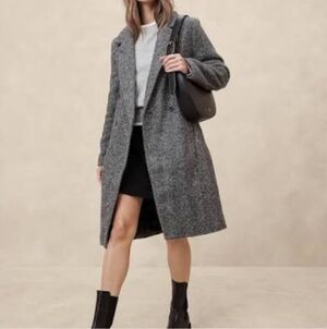 Banana Republic Women's Wool Blend Timeless Topcoat Size XS